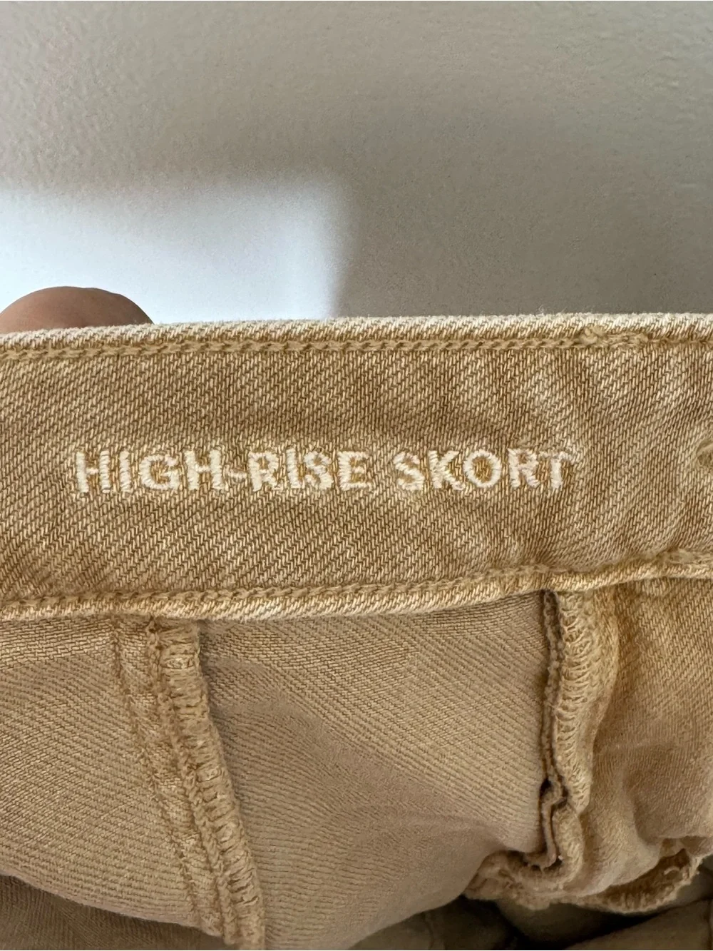American Eagle Women's High-Rise Utility Shorts in Tan
